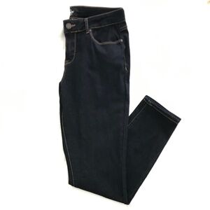 NWOT JORDACHE Mid Rise Skinny Jeans Size 10 Dark Navy Blue Ankle Cut